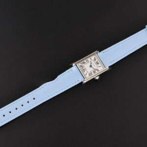 Tank Must Small 29.5×22mm K11F White Dial Blue Smooth Calf Strap Quartz - Image 3