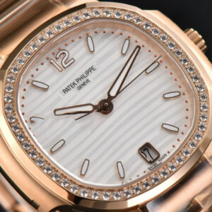 Nautilus 7118 Ladies 3KF 35MM RG Diamond White Dial RG Bracelet 324CS - Image 27