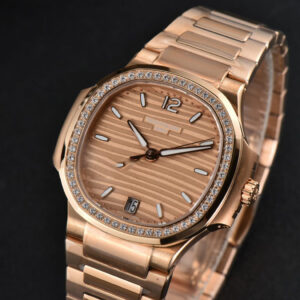 Nautilus 7118 Ladies 3KF 35MM RG Diamond RG Dial RG Bracelet 324CS - Image 22