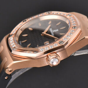 Royal Oak Offshore Ladies 67540SK RXWF Real Diamond Black Rubber Strap Swiss Quartz - Image 6