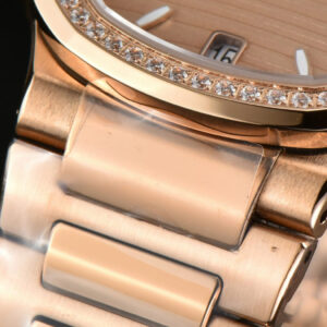 Nautilus 7118 Ladies 3KF 35MM RG Diamond RG Dial RG Bracelet 324CS - Image 26