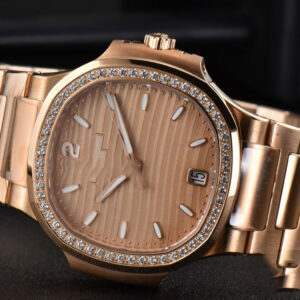 Nautilus 7118 Ladies 3KF 35MM RG Diamond RG Dial RG Bracelet 324CS - Image 29