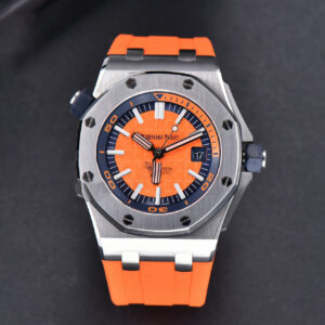 Royal Oak Offshore Diver 15710 Orange JF 42MM Orange Rubber Strap A3120 - Image 3