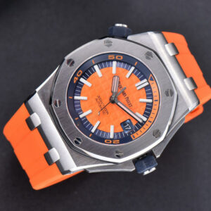 Royal Oak Offshore Diver 15710 Orange JF 42MM Orange Rubber Strap A3120 - Image 4