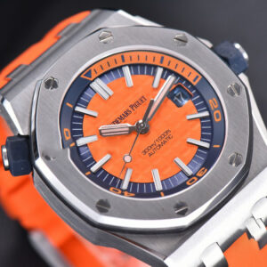 Royal Oak Offshore Diver 15710 Orange JF 42MM Orange Rubber Strap A3120 - Image 10