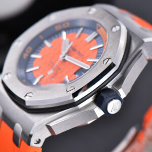 Royal Oak Offshore Diver 15710 Orange JF 42MM Orange Rubber Strap A3120 - Image 11