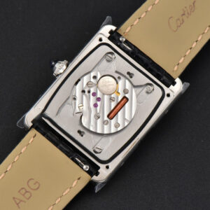 Tank Must Large 33.7×25.5mm Diamond K11F White Dial Red Croc Strap Quartz - Image 6