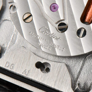 Tank Must Large 33.7×25.5mm Diamond K11F White Dial Brown Smooth Calf Strap Quartz - Image 8