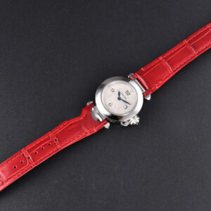 Pasha Ladies AF 30MM White Dial Red Leather Strap Jap Quartz - Image 30