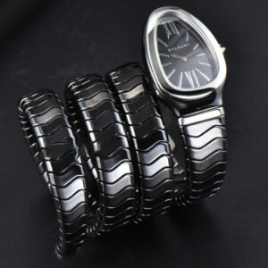 Serpenti Spiga SS 35MM BVF Polycyclic Black Ceramic Black Dial Quartz - Image 7
