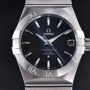 Constellation 38mm SS VSF Black Dial Stick Markers on SS Bracelet A8500 Super Clone