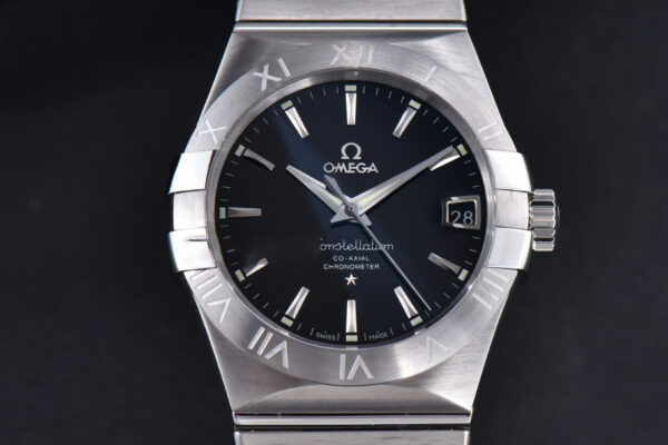 Constellation 38mm SS VSF Black Dial Stick Markers on SS Bracelet A8500 Super Clone