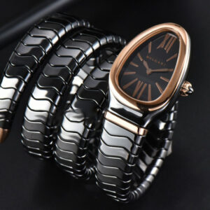 Serpenti Spiga RG 35MM BVF Polycyclic Black Ceramic Black Dial Quartz - Image 4