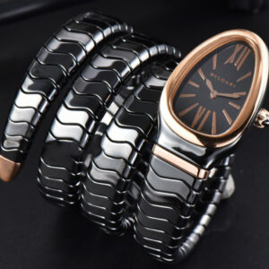 Serpenti Spiga RG 35MM BVF Polycyclic Black Ceramic Black Dial Quartz - Image 7