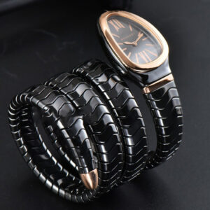 Serpenti Spiga RG 35MM BVF Polycyclic Black Ceramic Black Dial Quartz - Image 9