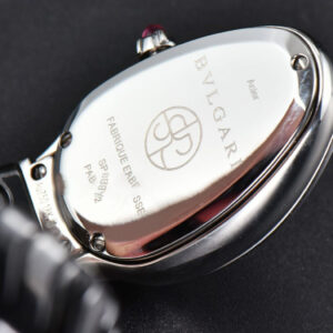 Serpenti Spiga SS 35MM BVF Black Ceramic Black Dial Diamond Bezel Quartz - Image 2
