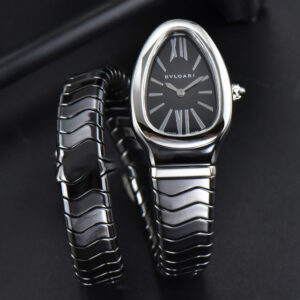Serpenti Spiga SS 35MM BVF Black Ceramic Black Dial Quartz - Image 3