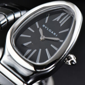 Serpenti Spiga SS 35MM BVF Black Ceramic Black Dial Quartz