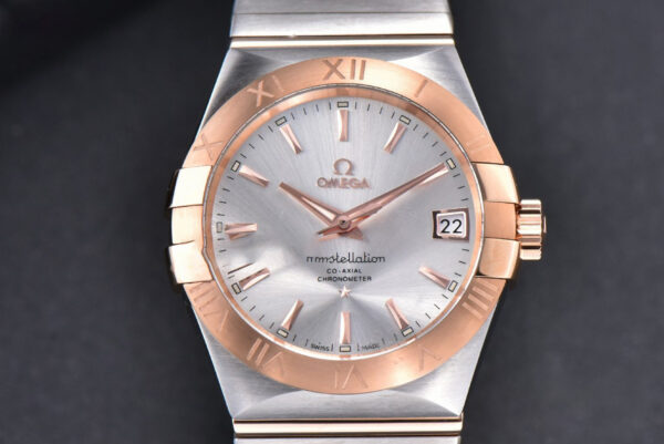 Constellation 38mm SS/RG VSF Silver Dial Stick Markers on SS/RG Bracelet A8500 Super Clone
