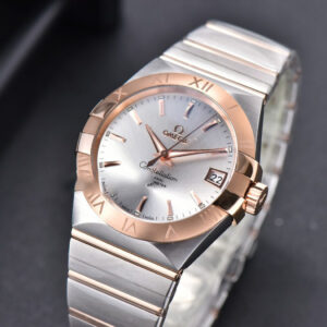 Constellation 38mm SS/RG VSF Silver Dial Stick Markers on SS/RG Bracelet A8500 Super Clone - Image 8