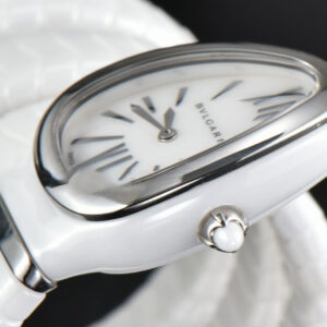 Serpenti Spiga SS 35MM BVF Polycyclic White Ceramic White Dial Quartz - Image 6