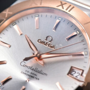 Constellation 38mm SS/RG VSF Silver Dial Stick Markers on SS/RG Bracelet A8500 Super Clone - Image 9