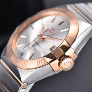 Constellation 38mm SS/RG VSF Silver Dial Stick Markers on SS/RG Bracelet A8500 Super Clone - Image 13