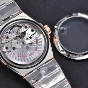 Constellation 38mm SS/RG VSF Silver Dial Diamonds Markers on SS/RG Bracelet A8500 Super Clone - Image 13