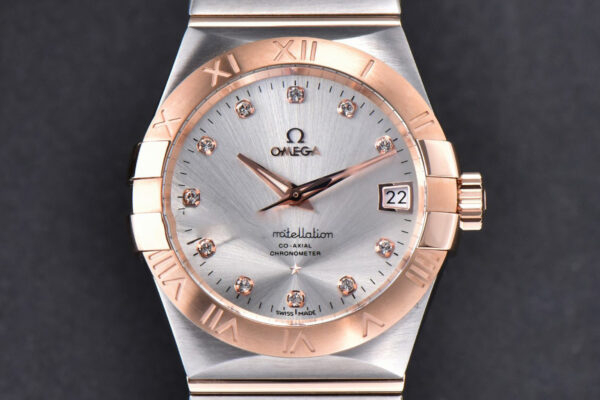 Constellation 38mm SS/RG VSF Silver Dial Diamonds Markers on SS/RG Bracelet A8500 Super Clone