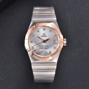 Constellation 38mm SS/RG VSF Silver Dial Diamonds Markers on SS/RG Bracelet A8500 Super Clone - Image 15