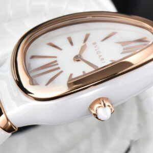 Serpenti Spiga RG 35MM BVF Polycyclic White Ceramic White Dial Quartz - Image 7