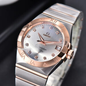 Constellation 38mm SS/RG VSF Silver Dial Diamonds Markers on SS/RG Bracelet A8500 Super Clone - Image 17