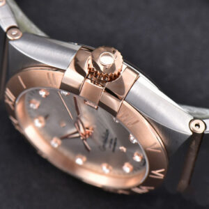 Constellation 38mm SS/RG VSF Silver Dial Diamonds Markers on SS/RG Bracelet A8500 Super Clone - Image 25