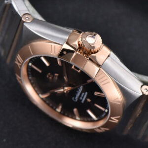 Constellation 38mm SS/RG VSF Brown Dial Stick Markers on SS/RG Bracelet A8500 Super Clone - Image 24