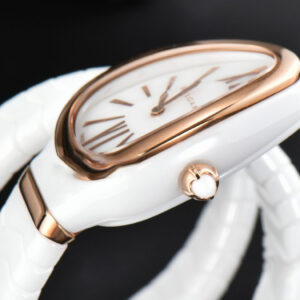 Serpenti Spiga RG 35MM BVF White Ceramic White Dial Quartz - Image 4