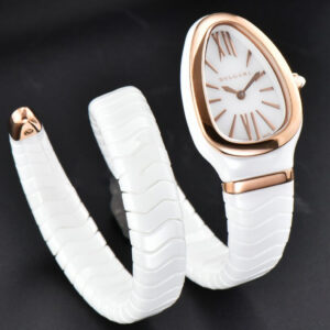 Serpenti Spiga RG 35MM BVF White Ceramic White Dial Quartz - Image 6