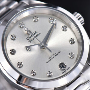 Aqua Terra 150M Ladies VSF 34MM Silver Dial Diamond Marker SS Bracelet A8800 - Image 6