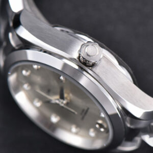 Aqua Terra 150M Ladies VSF 34MM Silver Dial Diamond Marker SS Bracelet A8800 - Image 9