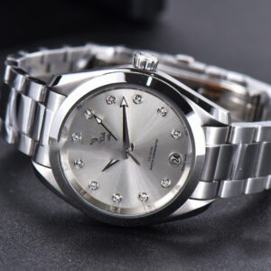 Aqua Terra 150M Ladies VSF 34MM Silver Dial Diamond Marker SS Bracelet A8800 - Image 11