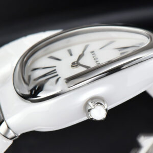 Serpenti Spiga SS 35MM BVF White Ceramic White Dial Quartz - Image 4