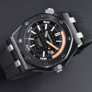 Royal Oak Offshore Diver 15707 42mm ZF Black Ceramic Black Dial Rubber Strap A3120 - Image 3