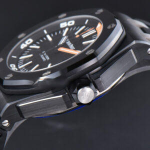 Royal Oak Offshore Diver 15707 42mm ZF Black Ceramic Black Dial Rubber Strap A3120 - Image 5