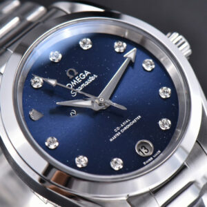 Aqua Terra 150M Ladies VSF 34MM Blue Dial Diamond Marker SS Bracelet A8800 - Image 22