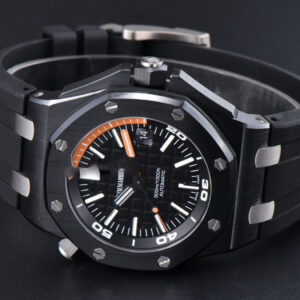 Royal Oak Offshore Diver 15707 42mm ZF Black Ceramic Black Dial Rubber Strap A3120 - Image 4