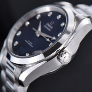 Aqua Terra 150M Ladies VSF 34MM Blue Dial Diamond Marker SS Bracelet A8800 - Image 23