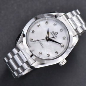 Aqua Terra 150M Ladies VSF 34MM White Dial Diamond Marker SS Bracelet A8800 - Image 16