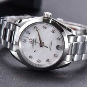 Aqua Terra 150M Ladies VSF 34MM White Dial Diamond Marker SS Bracelet A8800 - Image 25