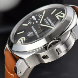 PAM005 44mm HWF Black Dial Brown Leather Strap A6497 - Image 3