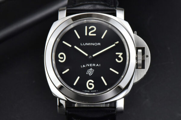 PAM000 44mm HWF Black Dial Black Leather Strap A6497