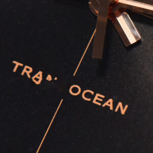 Transocean Day & Date V7F 43MM RG Black Dial Black Leather Strap Clone CA145 - Image 3
